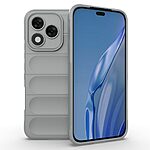 Θήκη Honor 400 Lite 5G Mad Mask Rugged Armor από σκληρό Premium TPU γκρι ανοιχτό