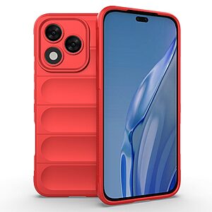 Θήκη Honor 400 Lite 5G Mad Mask Rugged Armor από σκληρό Premium TPU κόκκινο