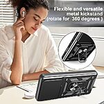 Θήκη Honor 400 Lite 5G Mad Mask Camshield Armor Guard Πλάτη με προστασία για την κάμερα, Kickstand και Βάση στήριξης από σκλήρό Premium TPU μαύρο - Image 3