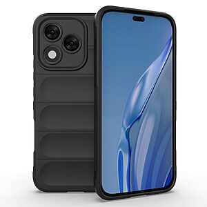 Θήκη Honor 400 Lite 5G Mad Mask Rugged Armor από σκληρό Premium TPU μαύρο