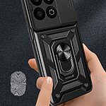 Θήκη Honor X7C / 200 Smart 5G Mad Mask Camshield Armor Guard Πλάτη με προστασία για την κάμερα, Kickstand και Βάση στήριξης από σκλήρό Premium TPU μαύρο - Image 5