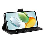 Θήκη Honor X7C / 200 Smart 5G YIKATU Folio Series 003 με βάση στήριξης, υποδοχή καρτών και μαγνητικό κούμπωμα Flip Wallet από συνθετικό δέρμα και TPU μαύρο - Image 3