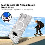 Θήκη Nothing Phone (3a) 5G IMAK Airbag Magsafe Series, συμβατό με ασύρματη φόρτιση, για αντικραδασμική προστασία TPU - Image 4