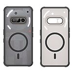 Θήκη Nothing Phone (3a) 5G Mad Mask Electroplating Series Thin Frame Πλάτη από Premium TPU συμβατό με MagSafe φορτιστή με μεταλιζέ περίβλημα μαύρο - Image 2