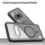 Θήκη Nothing Phone (3a) 5G Mad Mask Electroplating Series Thin Frame Πλάτη από Premium TPU συμβατό με MagSafe φορτιστή με μεταλιζέ περίβλημα μαύρο - Image 4