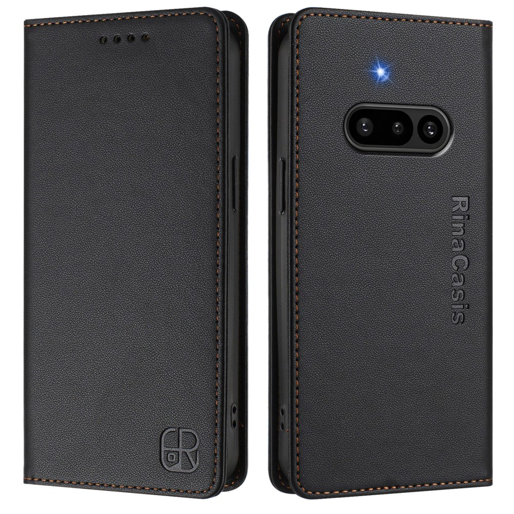 Θήκη Nothing Phone (3a) 5G RINACASIS RC01 Series Leather με βάση στήριξης Θήκη Nothing Phone (3a) 5G RINACASIS RC01 Series Leather με βάση στήριξης