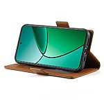 Θήκη Realme 14 Pro 5G Mad Mask Leather Wallet Case V7 με βάση στήριξης, υποδοχές καρτών και εσωτερικό μαγνητικό κούμπωμα Flip Wallet από συνθετικό δέρμα καφέ - Image 4