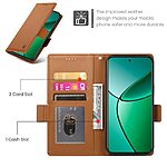 Θήκη Realme 14 Pro 5G Mad Mask Leather Wallet Case V7 με βάση στήριξης, υποδοχές καρτών και εσωτερικό μαγνητικό κούμπωμα Flip Wallet από συνθετικό δέρμα καφέ - Image 5