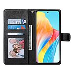 υποδοχές καρτών και μαγνητικό κούμπωμα Flip Wallet από συνθετικό δέρμα μαύρο