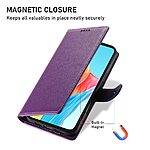 Θήκη Realme 14 Pro+ 5G Mad Mask Leather Wallet Case Protector με βάση στήριξης, υποδοχές καρτών και μαγνητικό κούμπωμα Flip Wallet από συνθετικό δέρμα μωβ - Image 5