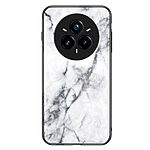 Θήκη Realme 14 Pro+ 5G OEM σχέδιο Marble με Πλάτη Tempered Glass TPU λευκό