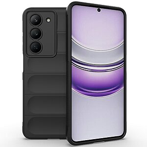 Θήκη Realme 14X 5G Mad Mask Rugged Armor από σκληρό Premium TPU μαύρο