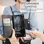 Θήκη Samsung Galaxy A26 5G / A17 5G CASEME 023 Series Πορτοφόλι με βάση στήριξης, υποδοχές καρτών και μαγνητικό κούμπωμα από συνθετικό δέρμα και TPU μαύρο - Image 5