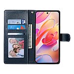 υποδοχές καρτών και μαγνητικό κούμπωμα Flip Wallet από συνθετικό δέρμα μπλε σκούρο