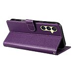 Θήκη Samsung Galaxy A26 5G / A17 5G Mad Mask Leather Wallet Case Protector με βάση στήριξης, υποδοχές καρτών και μαγνητικό κούμπωμα Flip Wallet από συνθετικό δέρμα μωβ - Image 3