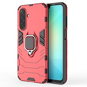 Θήκη Samsung Galaxy A26 5G Mad Mask Πλάτη Thin Armor με Μαγνητικό δαχτυλίδι και Βάση στήριξης TPU κόκκινο