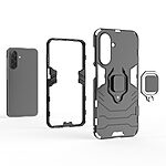 Θήκη Samsung Galaxy A26 5G / A17 5G Mad Mask Πλάτη Thin Armor με Μαγνητικό δαχτυλίδι και Βάση στήριξης TPU μαύρο - Image 3