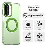 Θήκη Samsung Galaxy A26 5G / A17 5G Mad Mask Candy Series Sockproof συμβατό με MagSafe φορτιστή Transparent Πλάτη TPU πράσινο - Image 2