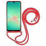 Θήκη Samsung Galaxy A26 5G / A17 5G OEM Soft Silicone Sockproof v3 πλάτη με κορδόνι από αντικραδασμικό TPU κόκκινο - Image 2