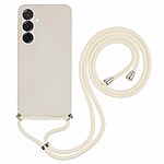 Θήκη Samsung Galaxy A26 5G OEM Soft Silicone Sockproof v3 πλάτη με κορδόνι από αντικραδασμικό TPU λευκό