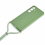 Θήκη Samsung Galaxy A26 5G / A17 5G OEM Soft Silicone Sockproof v3 πλάτη με κορδόνι από αντικραδασμικό TPU πράσινο - Image 3