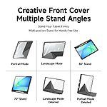 Θήκη Samsung Galaxy Tab S10 FE+ 13.1 DUX DUCIS Magi Series Tri-Fold με πολλαπλές θέσεις στήριξης, ειδική θέση για πενάκι και διάφανη ενισχυμένη πλάτη γκρι - Image 4