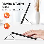 Θήκη Samsung Galaxy Tab S10 FE+ 13.1 DUX DUCIS Domo Series Tri-Fold με ειδική θέση για πενάκι και ενισχυμένη εσωτερική πλάτη μαύρο - Image 3