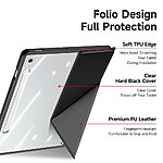 Θήκη Samsung Galaxy Tab S10 FE+ 13.1 DUX DUCIS Magi Series Tri-Fold με πολλαπλές θέσεις στήριξης, ειδική θέση για πενάκι και διάφανη ενισχυμένη πλάτη μαύρο - Image 5