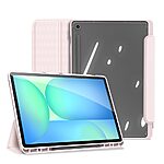 Θήκη Samsung Galaxy Tab S10 FE+ 13.1 DUX DUCIS Toby Series Tri-Fold με ειδική θέση για πενάκι και διάφανη ενισχυμένη πλάτη ροζ