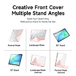 Θήκη Samsung Galaxy Tab S10 FE+ 13.1 DUX DUCIS Magi Series Tri-Fold με πολλαπλές θέσεις στήριξης, ειδική θέση για πενάκι και διάφανη ενισχυμένη πλάτη ροζ - Image 4