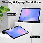 Θήκη Samsung Galaxy Tab S10 FE+ 13.1 Mad Mask Tri-Fold με ειδική θέση για πενάκι και διάφανη ενισχυμένη πλάτη μαύρο - Image 2