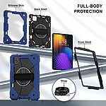 διπλή προστασία Πλάτη μαύρο / μπλε