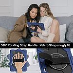 Θήκη Xiaomi Pad 7 11.2 / Pad 7 Pro 11.2 Mad Mask Θήκη Premium με βάση στήριξης, ενισχυμένες γωνίες και ειδικό λουράκι μεταφοράς, διπλή προστασία Πλάτη μαύρο / μπλε - Image 5