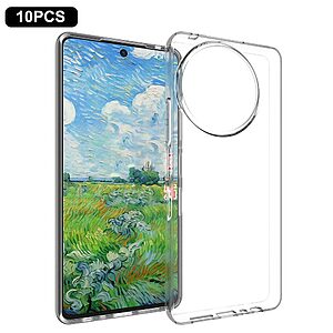 Θήκη TCL 50 NxtPaper 5G / 50 PRO NxtPaper 5G OEM Silicone Sockproof V5 Anti-Slip Transparent Πλάτη TPU