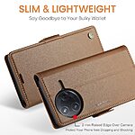 Θήκη Xiaomi Poco F7 Pro 5G CASEME 023 Series Πορτοφόλι με βάση στήριξης, υποδοχές καρτών και μαγνητικό κούμπωμα από συνθετικό δέρμα και TPU καφέ - Image 5