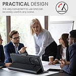 Θήκη Xiaomi Poco F7 Pro 5G CASEME 023 Series Πορτοφόλι με βάση στήριξης, υποδοχές καρτών και μαγνητικό κούμπωμα από συνθετικό δέρμα και TPU μαύρο - Image 3