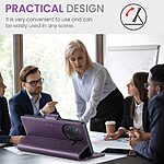 Θήκη Xiaomi Poco F7 Pro 5G CASEME 023 Series Πορτοφόλι με βάση στήριξης, υποδοχές καρτών και μαγνητικό κούμπωμα από συνθετικό δέρμα και TPU μωβ - Image 3