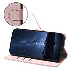 Θήκη Xiaomi Poco M7 Pro 5G OEM New Style Litchi Wallet με βάση στήριξης, υποδοχές καρτών και εσωτερικό μαγνητικό κούμπωμα Flip Wallet από συνθετικό δέρμα ροζ χρυσό - Image 5