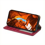 Θήκη Xiaomi Poco M7 Pro 5G Mad Mask Folio Series v4 με βάση στήριξης, υποδοχή καρτών και μαγνητικό κούμπωμα Flip Wallet από συνθετικό δέρμα και TPU κόκκινο - Image 3