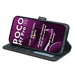 Θήκη Xiaomi Poco M7 Pro 5G Mad Mask PU Leather Series V4 με βάση στήριξης, υποδοχές καρτών και μαγνητικό κούμπωμα μαύρο - Image 3