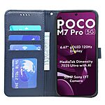 υποδοχές καρτών και μαγνητικό κούμπωμα μπλε