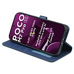 Θήκη Xiaomi Poco M7 Pro 5G Mad Mask PU Leather Series V4 με βάση στήριξης, υποδοχές καρτών και μαγνητικό κούμπωμα μπλε - Image 3