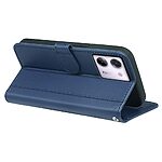 Θήκη Xiaomi Poco M7 Pro 5G Mad Mask PU Leather Series V4 με βάση στήριξης, υποδοχές καρτών και μαγνητικό κούμπωμα μπλε - Image 4