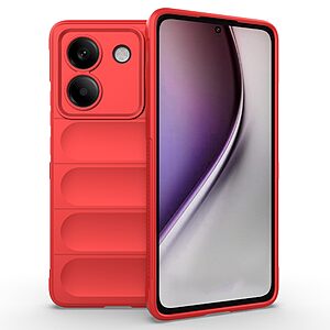 Θήκη Xiaomi Poco M7 Pro 5G Mad Mask Rugged Armor από σκληρό Premium TPU κόκκινο