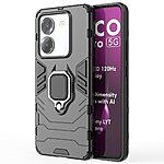 Θήκη Xiaomi Poco M7 Pro 5G Mad Mask Πλάτη Thin Armor με Μαγνητικό δαχτυλίδι και Βάση στήριξης TPU μαύρο