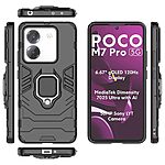 Θήκη Xiaomi Poco M7 Pro 5G Mad Mask Πλάτη Thin Armor με Μαγνητικό δαχτυλίδι και Βάση στήριξης TPU μαύρο - Image 5