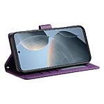 Θήκη Xiaomi Redmi A5 4G (171.7 x 77.8 x 8.3 mm) / Poco C71 Mad Mask Leather Wallet Case Protector με βάση στήριξης, υποδοχές καρτών και μαγνητικό κούμπωμα Flip Wallet από συνθετικό δέρμα μωβ - Image 4