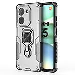 Θήκη Xiaomi Redmi A5 4G (171.7 x 77.8 x 8.3 mm) / Poco C71 Mad Mask Πλάτη Armor V14 με Μαγνητικό δαχτυλίδι και Βάση στήριξης TPU γκρι - Image 3