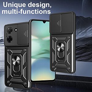 Kickstand και Βάση στήριξης από σκλήρό Premium TPU μαύρο
