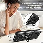 Θήκη Xiaomi Redmi A5 4G (171.7 x 77.8 x 8.3 mm) / Poco C71 Mad Mask Camshield Armor Guard Πλάτη με προστασία για την κάμερα, Kickstand και Βάση στήριξης από σκλήρό Premium TPU μαύρο - Image 3